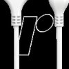 62425207 Flexline Connection Cable Straight, 2m wht