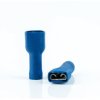 Insulated flat plug sleeve, 6.3 x 0.8 mm, 1.5 to 2.5 mm², AWG 16 to 14, brass, tin-plated, blue, BYB-4-07F5060
