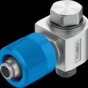 4562 Quick connector, L-shaped, M5 <> dia. 6.0 mm