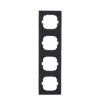 LOGI czarny ramka 4x PIONOWA Kanlux 02-1540-042