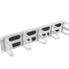 Organizer Kabli 19 2U Z 5 Uchwytami Typ B + Panel Szczotkowany Szary Ak-1204-S