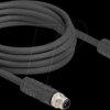 80521 M12 Cable L-coded 4 pin male to female PUR suitable for drag cha