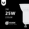 Żarówka LED GU10 MR11 3W 230V 4500K 230lm ceramiczna Forever Light