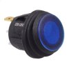 Blue Waterproof 230V illuminated 20mm Round Rocker Switch SPST 10A R13-112B8W-02