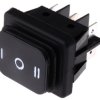 Przełącznik kołyskowy Wł.-wył.-wł. Nie 16 A DPDT Czarny IP65 Molveno