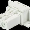 91.023.0153.0 Device connection - socket, solder connection, white, 2-pin