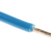 Przewód jednożyłowy linkowy, Przewód instalacyjny, 0,2 mm², 11/0,16 mm, 24 AWG, MPPE, 600 V, Niebieski, dł. 100m, RS PRO