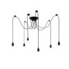 Lampa wisząca pająk ARANEA 6xE27 czarny EDO777189 EDO