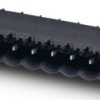 Pin header, 5 pole, pitch 5.08 mm, angled, black, 1954948