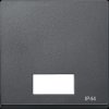 433714 System M, rocker for switch, IP44, symbol window, anthracite