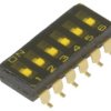 Przełącznik Dip-Switch Ilość Sekcji 6 On-Off 0,025A/24Vdc A6s-6102-H