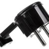 Wtyczka Kątowa Ultra Płaska 16A 2P+Z 250V Z Uchwytem Czarna Wt-16Up
