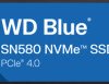 WDS200T3B0E WD Blue SN580 NVMe SSD, 2 TB, M.2