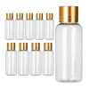 10x Plastikowa Buteleczka 10ml z Metalową Zakrętką do Przechowywania Próbek