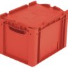 BITO Lagertechnik 1658369 Pojemnik do sztaplowania nadaje się na żywność (D x S x W) 400 x 300 x 270 mm czerwony 1 szt.