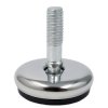 Stopka z przegubem 28x20mm srebrna - noga meblowa M6 - stopka regulowana do mebli