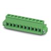 Socket header, 3 pole, pitch 5 mm, straight, green, 1786844
