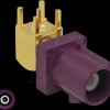 89775 FAKRA D plug 90° PCB