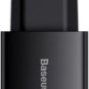 ŁADOWARKA SIECIOWA Baseus Compact Quick Charger CCXJ-E01 30W 2x USB-A 1x USB-C PD 3.0 QC 3.0 CZARNA