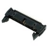 Wtyk IDC 34 styki, prosty, do montażu na PCB, raster 2,54 mm, z zatrzaskami, Z-WS34VG