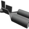 TE Connectivity Konektor płaski FASTON .250 Żeńskie Czarny 6.35 x 0.81 mm długość 0.753cal Izolacja: Nieizolowane Nikiel