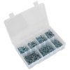 Sealey AB060SDS Self Drilling Screw Assortment 500pc Pan Head Phillips Zinc