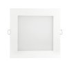 Panel LED ART SLIM podtynkowy kwadratowy 22cm, 18W, 1260lm, AC80-265V, 3000K - biała ciepła