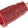 Gniazdo bananowe Żeński typ Gniazdo bananowe Czerwony 24A Hirschmann Test & Measurement rozmiar 4 mm