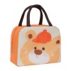 Śniadaniowa Torba Termiczna Lunch Bag Izolowany Miś Pomarańczowy