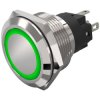 EAO 82-6551.2134 22mm Illum PB Alu Flush//flat Maint Ring Green 24V Solder plug