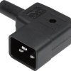 Złącze męskie IEC Martin Kaiser C20 złącze męskie kątowe Łączna ilość styków: 2 + PE 16 A czarny 745/sw/C 1 szt.