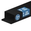 Kanał elektroinstalacyjny / Korytko kablowe 40х25 (2m) Ciemny Antracyt EDO777744