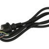 Kabel; zasilający; H05RR-3x1,5mm2 1,5m; wtyk sieciowy CEE 7/7 prosty; przewody; 1,5m; czarny; 3 żyły; 1,50mm2; Metpol; guma; okr