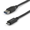 Kabel USB Złącze A USB A Złącze B USB C dł. 1m Kabel ładujący USB-C USB 3.1 kolor: Czarny