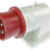 Złącze przemysłowe - zasilające 16A Wtyczka 415 V 3P + N + E Męski Scame Czerwony Montaż ścienny IP44