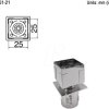 N51-21 Hot air nozzle N51-21, quick-change, single, 25.0 x 25.0 mm