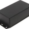 ABS enclosure, (L x W x H) 119 x 66 x 36 mm, black (RAL 9005), IP54, 1591XXCFLBK