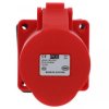 Gniazdo tablicowe 32A 4P 400V czerwone IP44 żeńskie 70mm 324-6