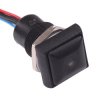 IRC3F422L0Y APEM Yellow LED Black Button Square 16mm Momentary NO Push Button Switch Prewired IP67