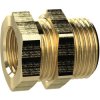 Schott fitting, L 22 mm, 25 bar, brass, for pipe systems, hoses, ducts, 136286
