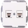 Sentia Gniazdo Teleinformatyczne Rj11 Rj45 Kat.5E Białe 1459-10