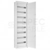 Rozdzielnica podtynkowa metalowa 8x18 modułów IP30 (400V AC) 1335x415x130mm drzwi pełne NEKU