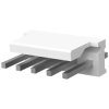 Pin header, 5 pole, pitch 3.96 mm, straight, natural, 640445-5