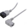 Kabel: 3X1,5Mm2, Iec C19 Żeński Kątowy,Iec C20 Męski, 5M Lt-549R+550 H05vv-F...