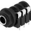 Złącze Jack 6,3mm, żeńskie, gniazdo, kątowe 90, stereo ACJS-PH