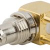 HD BNC panel socket 75 Ω, solder connection, angled, 034-1030-12G