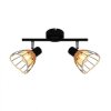 Lampa sufitowa Gent kolor czarny metal/rattan, 2xE14 IP20 P20084-2TU Zuma Line