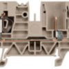Through terminal block, plug-in connection, 0.5-6.0 mm², 2 pole, 32 A, 8 kV, dark beige, 1848350000