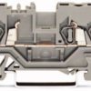 3-wire feed-through terminal, spring-clamp connection, 0.08-2.5 mm², 1 pole, 24 A, 8 kV, gray, 280-681
