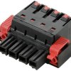 Weidmüller 2493310000 Obudowa złącza pin męskiego na kabel BUF 10.16IT/03/180F AG BK BX, wire-to-board, piny: 3, 76 A, 2
